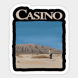 Casino by Martin Scorsese Illustration - Desert Scene Sticker